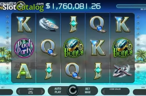 Οθόνη2. Millionaires Island Κουλοχέρης