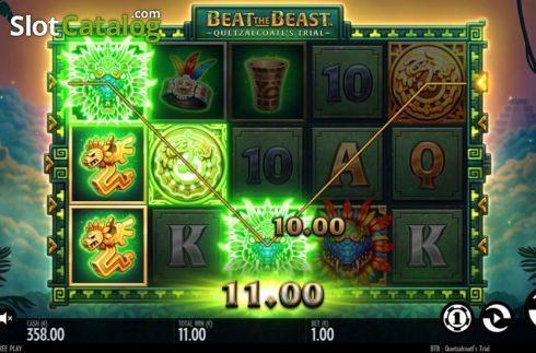 Οθόνη4. Beat the Beast Quetzalcoatls Trial Κουλοχέρης
