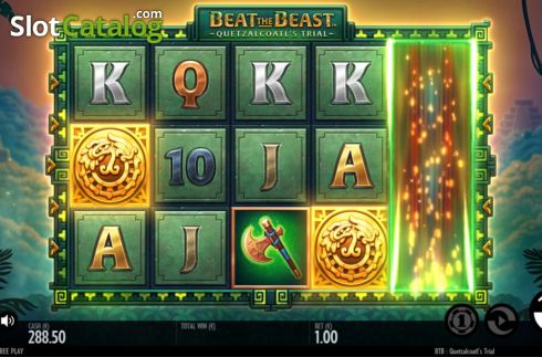 Οθόνη5. Beat the Beast Quetzalcoatls Trial Κουλοχέρης