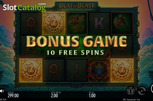 Οθόνη6. Beat the Beast Quetzalcoatls Trial Κουλοχέρης