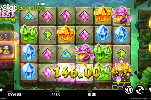 Οθόνη4. Crystal Quest: Deep Jungle Κουλοχέρης