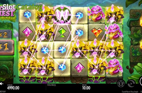 Οθόνη5. Crystal Quest: Deep Jungle Κουλοχέρης