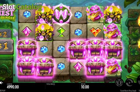 Οθόνη6. Crystal Quest: Deep Jungle Κουλοχέρης