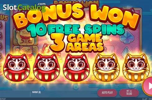 Οθόνη7. Fortune Cats Golden Stacks Κουλοχέρης