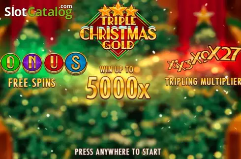 Οθόνη2. Triple Christmas Gold Κουλοχέρης