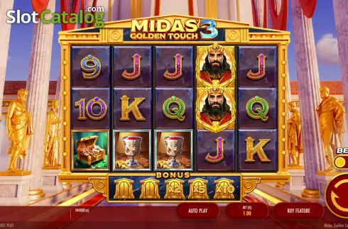 Οθόνη2. Midas Golden Touch 3 Κουλοχέρης