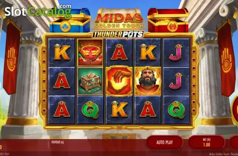 Οθόνη2. Midas Golden Touch: Thunder Pots Κουλοχέρης