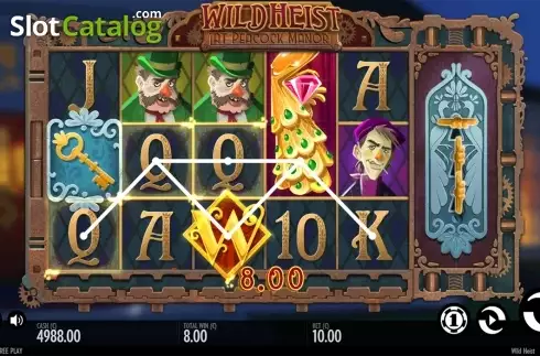 Οθόνη5. Wild Heist at Peacock Manor Κουλοχέρης