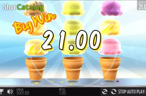 Μεγάλη νίκη. Sunny Scoops Κουλοχέρης