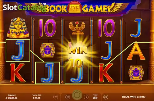 Οθόνη3. Book of Games Κουλοχέρης