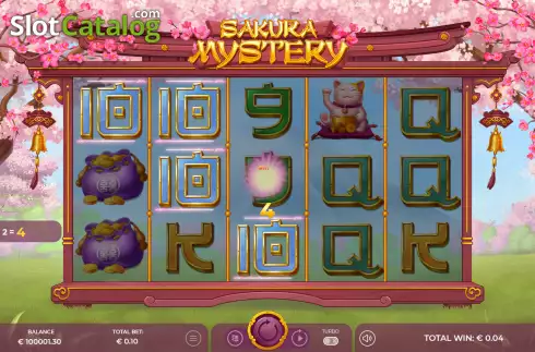 Οθόνη4. Sakura Mystery Κουλοχέρης