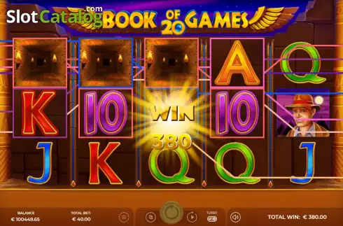Οθόνη7. Book of Games 20 Κουλοχέρης 