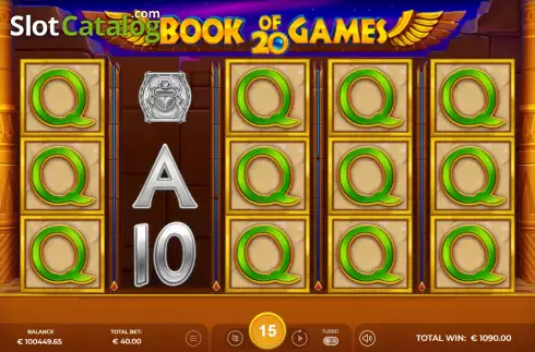 Οθόνη9. Book of Games 20 Κουλοχέρης 