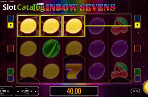 Οθόνη3. Rainbow Sevens Κουλοχέρης