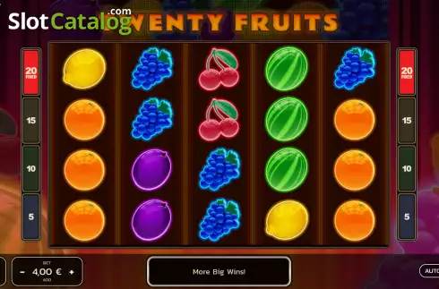 Οθόνη2. Twenty Fruits Κουλοχέρης 