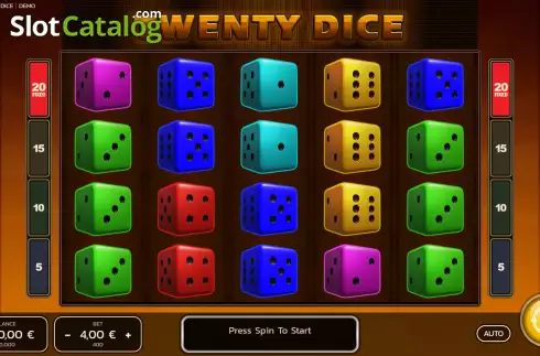 Οθόνη2. Twenty Dice Κουλοχέρης