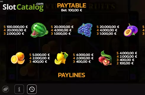 Οθόνη5. Da Vinci's Fruits Κουλοχέρης