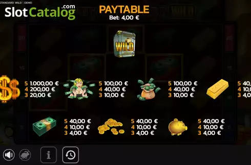 Οθόνη5. Money Standard Wild Κουλοχέρης