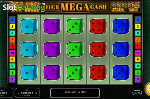 Οθόνη2. Dice Mega Cash Κουλοχέρης 