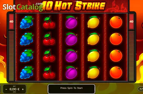 Οθόνη2. 40 Hot Strike Κουλοχέρης