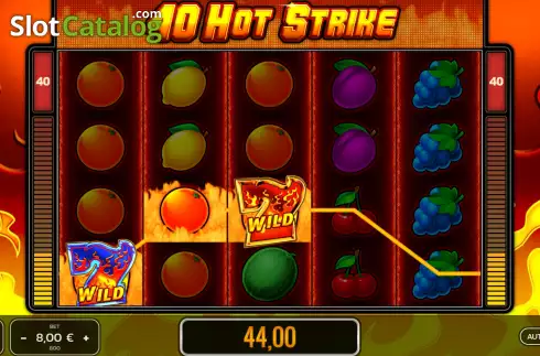 Οθόνη3. 40 Hot Strike Κουλοχέρης