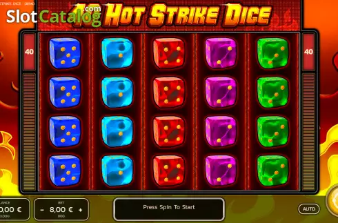 Οθόνη2. 40 Hot Strike Dice Κουλοχέρης