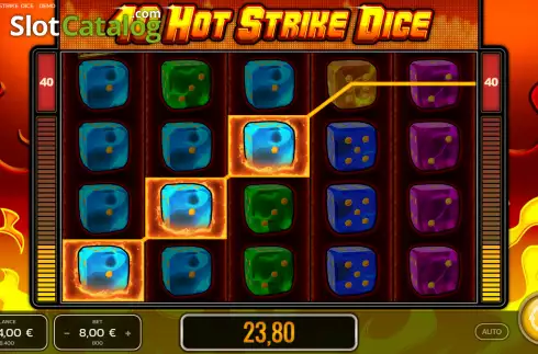 Οθόνη3. 40 Hot Strike Dice Κουλοχέρης