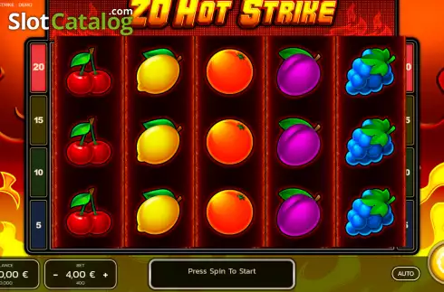 Οθόνη2. 20 Hot Strike Κουλοχέρης