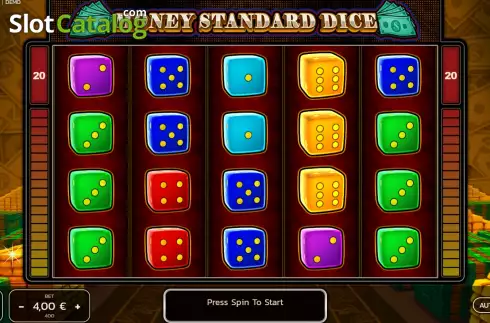 Οθόνη2. Money Standard Dice Κουλοχέρης