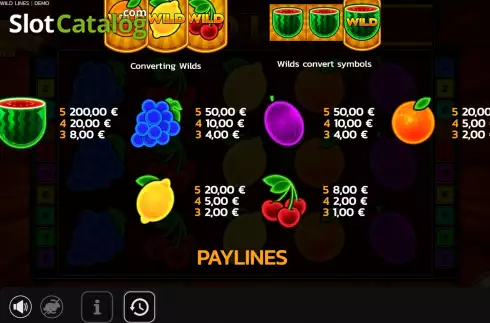 Οθόνη9. Fruit Wild Lines Κουλοχέρης