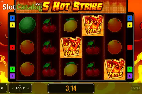 Οθόνη4. 5 Hot Strike Κουλοχέρης