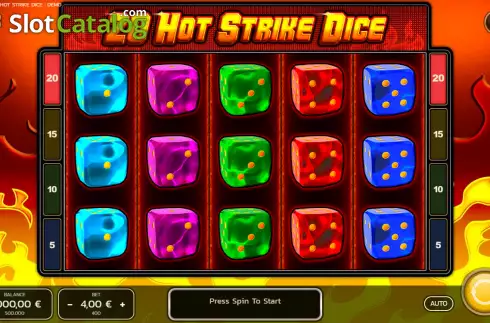 Οθόνη2. 20 Hot Strike Dice Κουλοχέρης