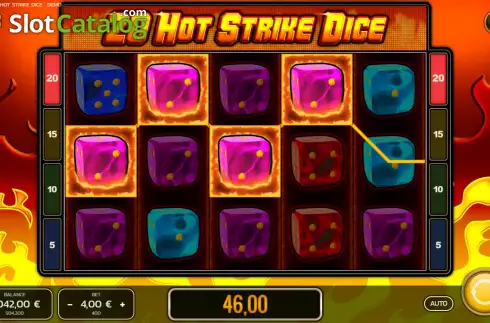 Οθόνη3. 20 Hot Strike Dice Κουλοχέρης