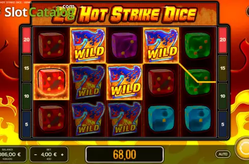 Οθόνη4. 20 Hot Strike Dice Κουλοχέρης