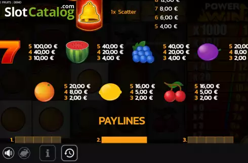 Οθόνη7. 10 Jingle Fruits Κουλοχέρης