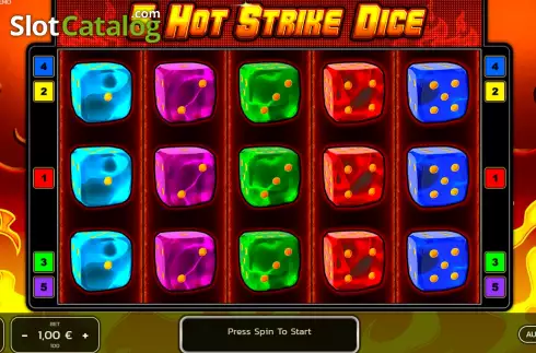 Οθόνη2. 5 Hot Strike Dice Κουλοχέρης