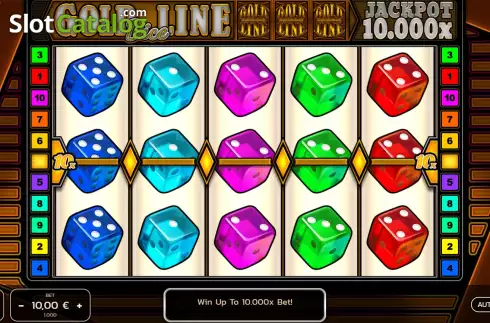 Οθόνη2. Gold Line Dice Κουλοχέρης