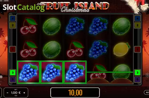 Οθόνη3. Fruit Island Christmas Κουλοχέρης