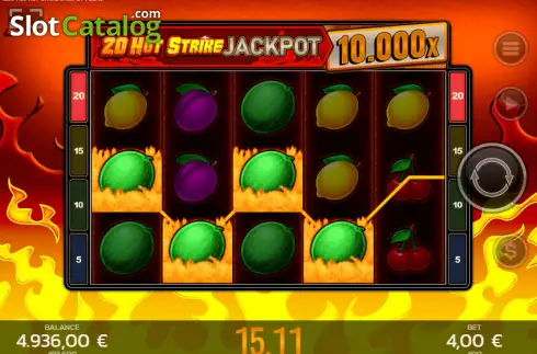 Οθόνη3. 20 Hot Strike Jackpot Κουλοχέρης