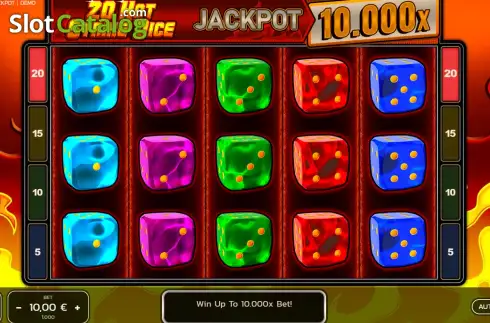 Οθόνη2. 20 Hot Strike Dice Jackpot Κουλοχέρης