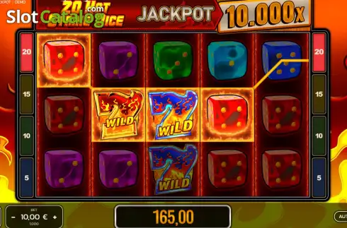 Οθόνη3. 20 Hot Strike Dice Jackpot Κουλοχέρης