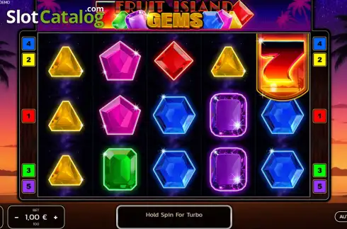 Οθόνη2. Fruit Island Gems Κουλοχέρης 