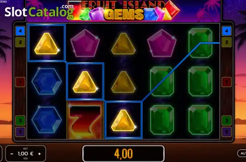 Οθόνη3. Fruit Island Gems Κουλοχέρης 