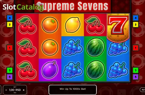 Οθόνη2. Supreme Sevens Κουλοχέρης