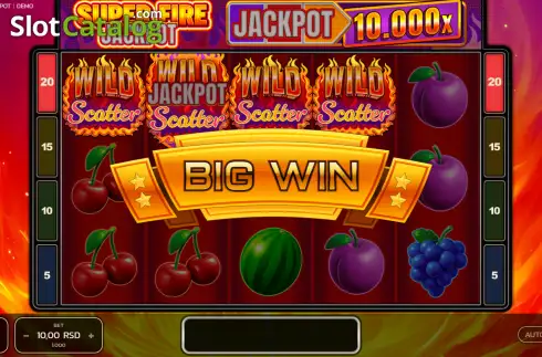 Οθόνη3. Super Fire Jackpot Κουλοχέρης