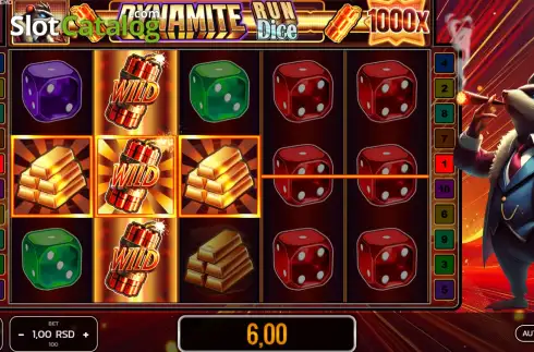 Οθόνη3. Dynamite Run Dice Κουλοχέρης
