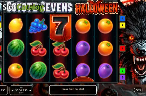 Οθόνη2. Coyote Sevens Halloween Κουλοχέρης