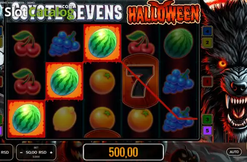 Οθόνη3. Coyote Sevens Halloween Κουλοχέρης