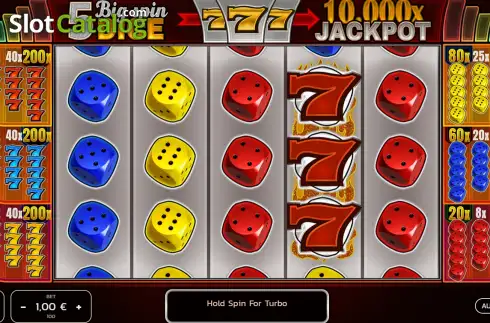 Οθόνη2. Big Spin Dice Κουλοχέρης