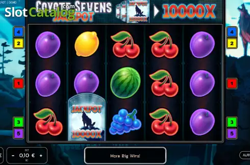 Οθόνη2. Coyote Sevens Jackpot Κουλοχέρης 